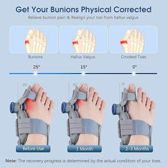 Hyggear Bunion Fix Pro - Corrector for Women And Men : Adjustable Bunion Fix for Big Toe Separation Pain Relief Orthopedic Bunion Splint with Straightener for Toe Alignment