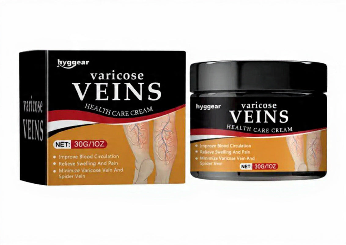Hyggear Crema para Varices - Tratamiento de Alivio Natural para Piernas, Arañas Vasculares y Fortalecer la Salud Capilar