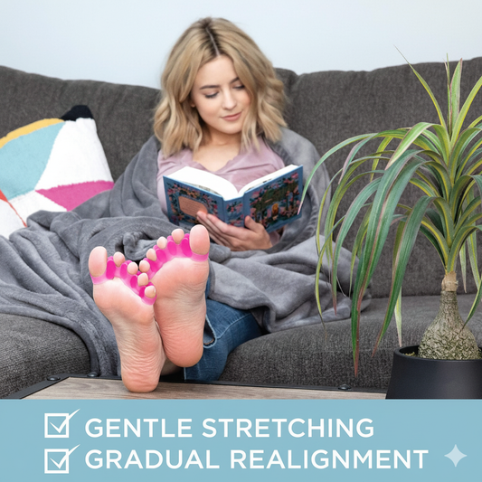 HYGGEAR Pink Toe Separators - Correcting Bunions and Restoring Toes to Their Original Shape - For Men and Women - Toe Spacers Bunion Corrector Pink - 22979067572